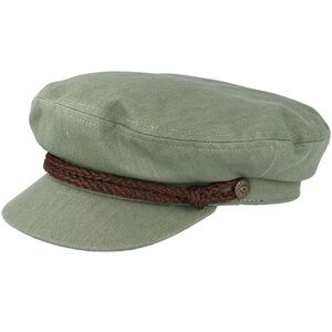 NWT Brixton Fiddler Light Olive / Brown Flat Cap